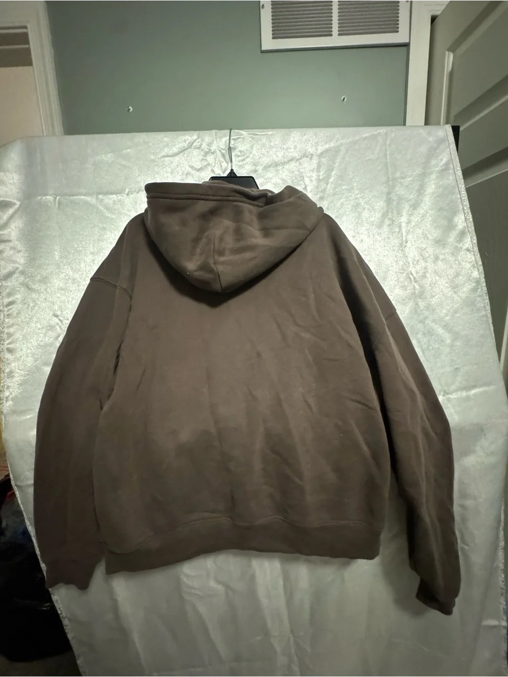 Holister Men's Brown Full-Zip Hoodie Sweater brown